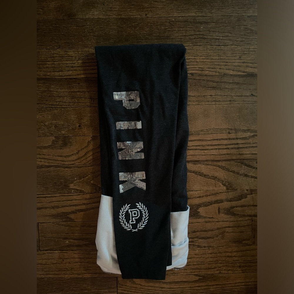 PINK VS FOLDOVER BLING LEGGINGS